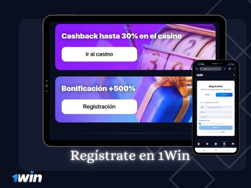 Regístrate en 1win y comienza a jugar en el mejor casino