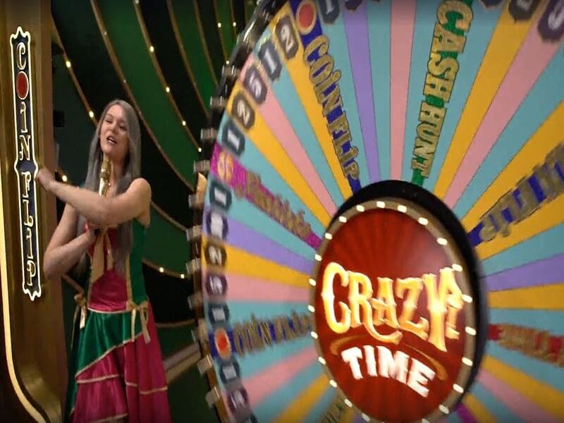 Сюжет игры Crazy Time в казино 1win