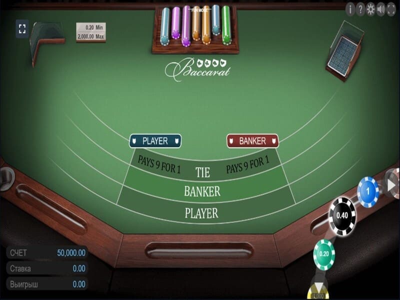 1Win - лучшее казино для игры в Баккара