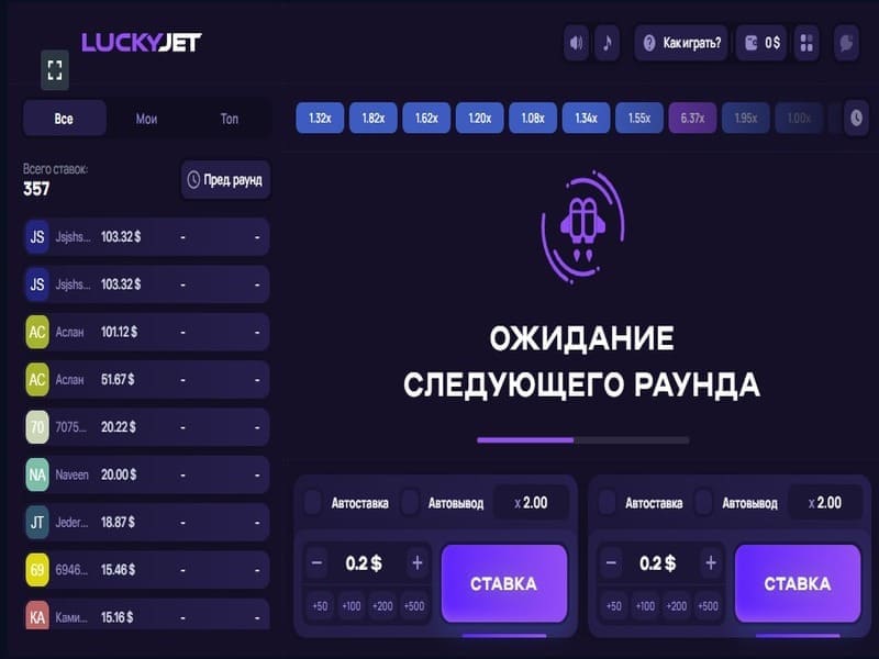 Символы и дизайн игры Lucky Jet